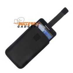 Pouch hoesje met klitteband sluiting voor de Samsung Galaxy Note en Note 2